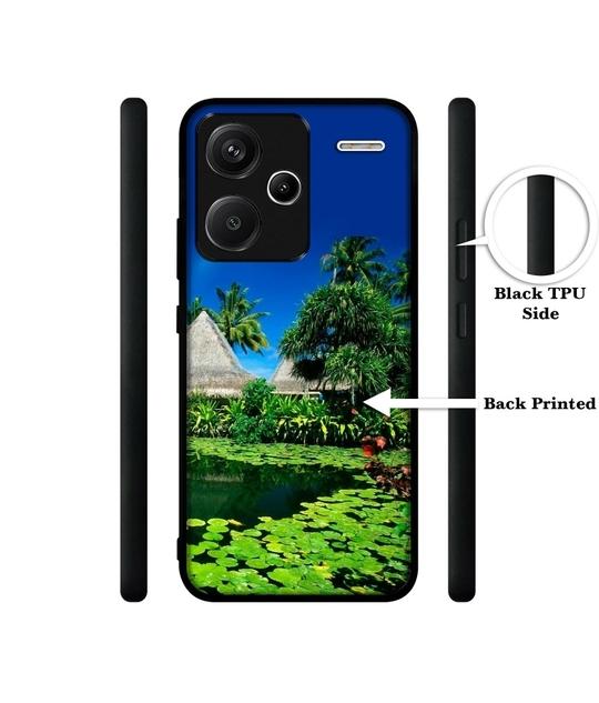 Casotec Tropics Water Design Premium 2D Printed Metal Back Case Cover for Mi Redmi Note 13 Pro Plus 5G