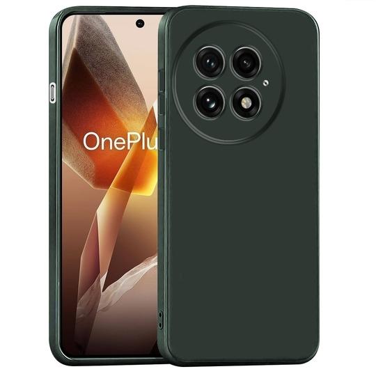 Casotec Back Cover for OnePlus 13 5G | Full Camera Protection | Premium Liquid Silicon Case | Flexible Bumper Case for OnePlus 13 5G (Military Green)