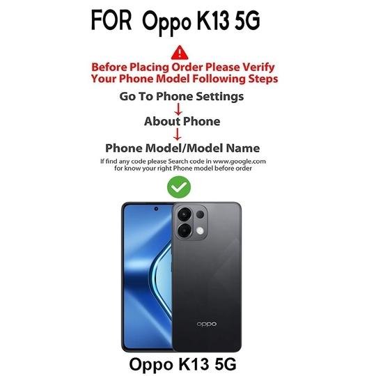 Casotec Flip Cover Back Case for Oppo K13 5G | Premium Leather Finish | Inbuilt Pockets & Stand | Flip Cover Back Case for Oppo K13 5G (Brown)