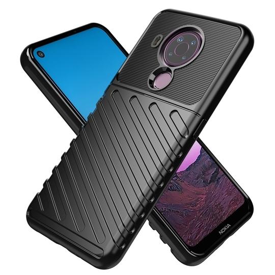 Casotec Shockproof Back Cover Case for Nokia 5.4 4G | 360 Degree Protection | Protective Design | Anti-Scratch Tough Slim TPU Case for Nokia 5.4 4G (Black)
