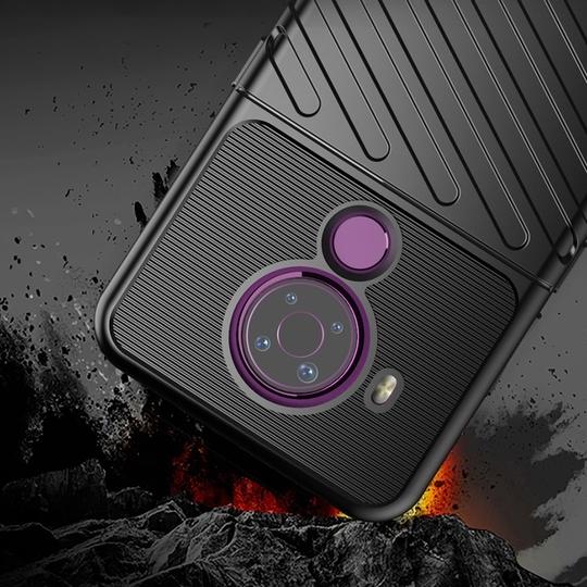 Casotec Shockproof Back Cover Case for Nokia 5.4 4G | 360 Degree Protection | Protective Design | Anti-Scratch Tough Slim TPU Case for Nokia 5.4 4G (Black)