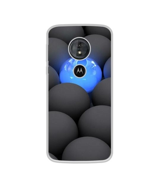 Casotec Balls Dark Neon Sight Surface Design Printed Silicon Soft TPU Back Case Cover for Motorola Moto G6 Play / Motorola Moto E5