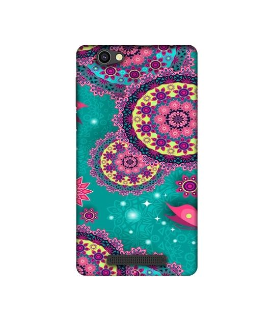 Casotec Circled Pattern Design Printed Silicon Soft TPU Back Case Cover for XOLO Era 4G