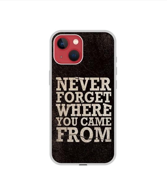 Casotec Thought Design Printed Silicon Soft TPU Back Case Cover for Apple iPhone 13