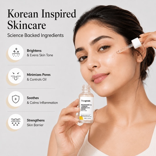 Truegrade Niacinamide 10% + Korean Ginseng 0.5% Serum