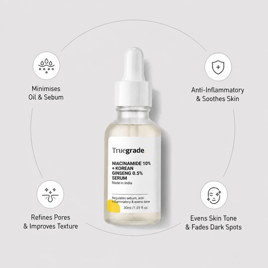 Truegrade Niacinamide 10% + Korean Ginseng 0.5% Serum