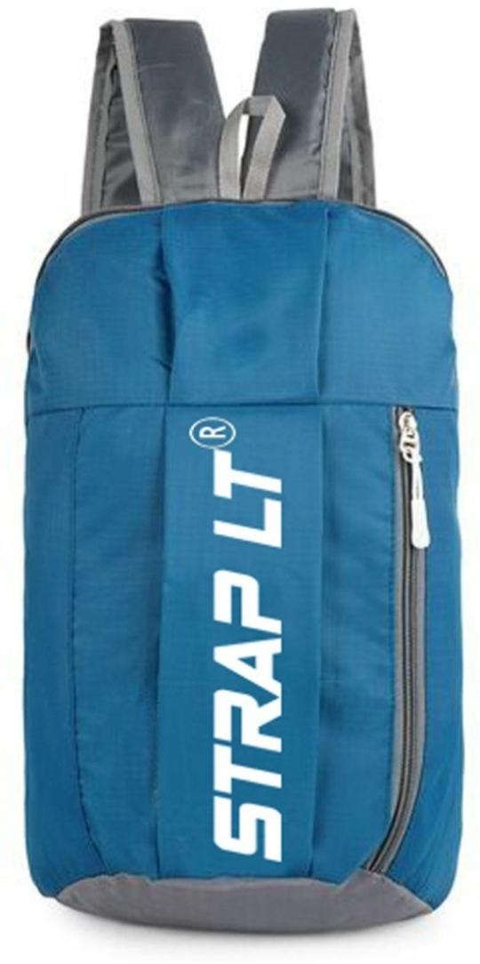 Straplt Blue Pu Backpacks 15 L