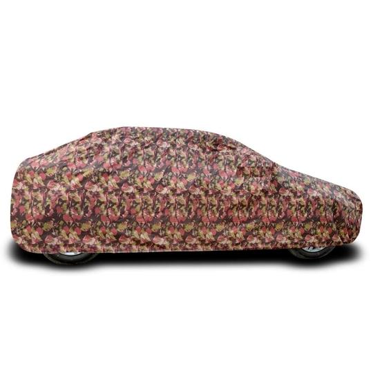 Mockhe Car Cover Compatible with Hyundai Aura with Triple Stitched, Water Resistant Car Body Cover, Jungle Print