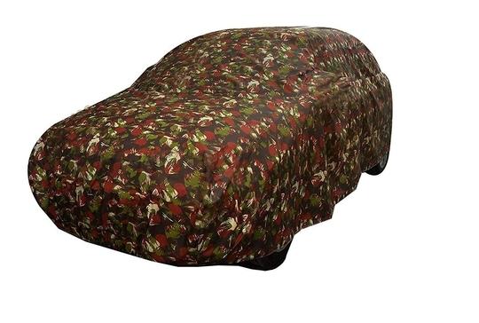 Mockhe Car Cover Compatible with Hyundai Aura with Triple Stitched, Water Resistant Car Body Cover, Jungle Print