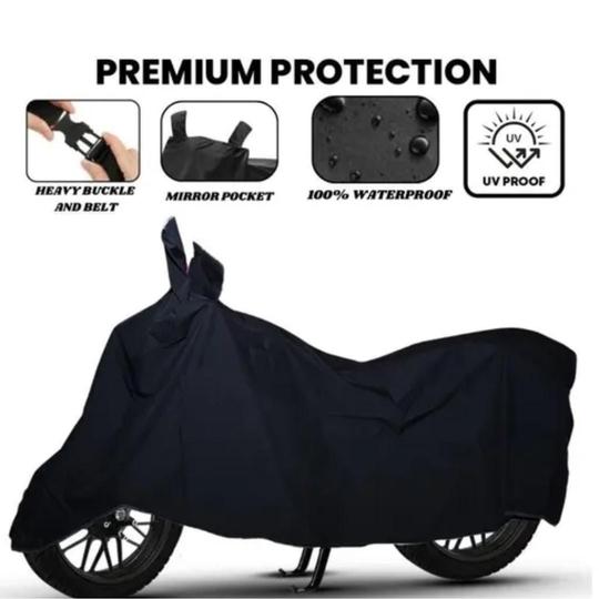 BIGFLY Bajaj Pulsar 150 Waterproof Bike Cover - Black Full Protection(Pack of 1)