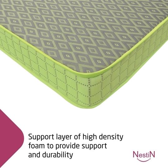 NestiN Mattress Premium Natural DUO Latex Mattress (84*66*5Inch, Queen Size)