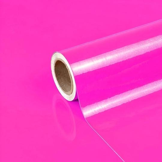 ONE2ONE ENTERPRISES WALL Dark Pink Gloss Contact Paper Peel and Stick Wallpaper Self Adhesive Wallpaper for Drawer Shelf Liner Cabinet Glossy Peel and Stick Wallpaper Removable PVC Vinyl 2 x 12 Feet