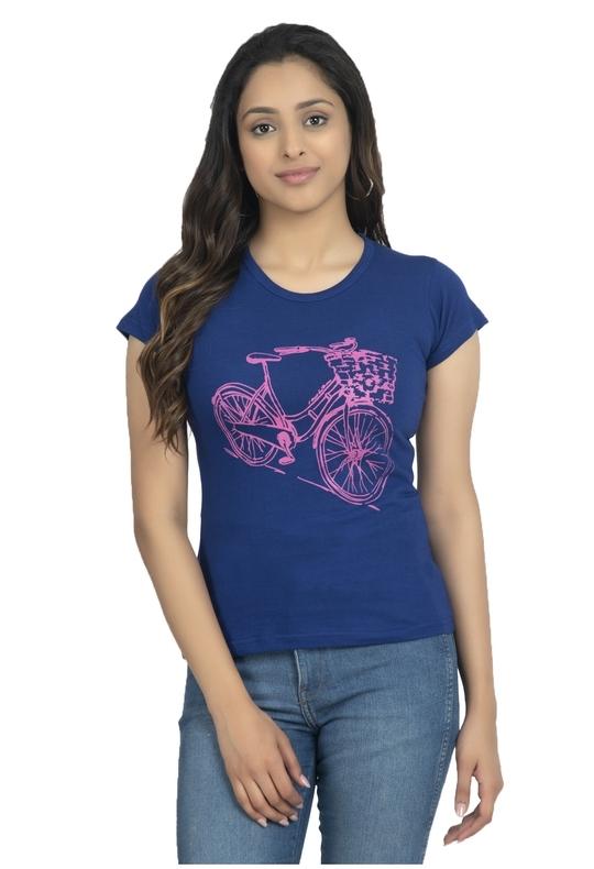 IndiWeaves Womens Cotton Printed Half Sleeves T-Shirts (Pack of 9) Multicolor