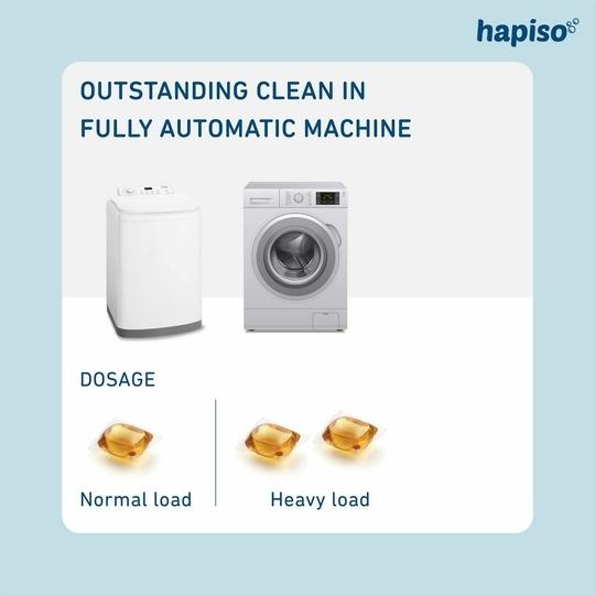 Hapiso Fragrance Free Laundry Pods (Pack of 1) - 15 Pods
