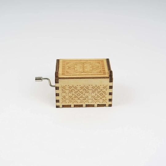 EITHEO Wooden Uniq Carved Hand Crank Happy-Birthday-Multi Theme Music Box