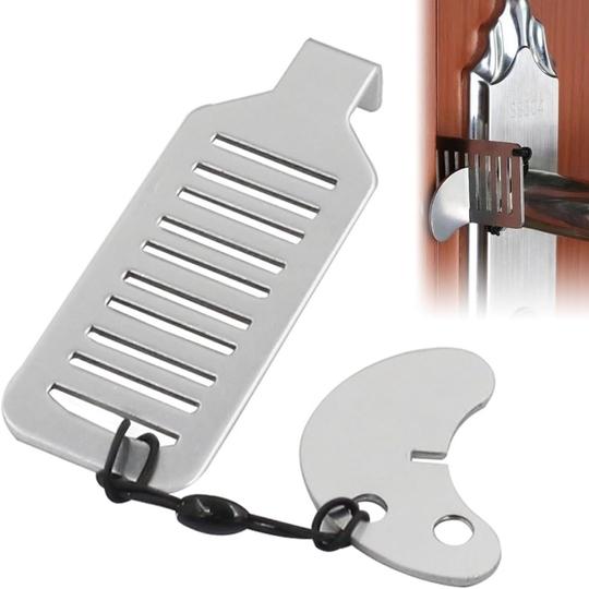 WRUNJI Portable Door Lock Travel Safety Door Lock Security Lock for Home Hotel Apartment and Office Use