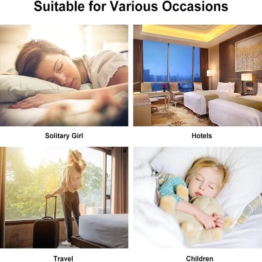 WRUNJI Portable Door Lock Travel Safety Door Lock Security Lock for Home Hotel Apartment and Office Use