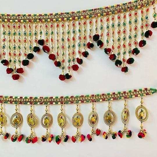 The Art Hub pratham enterprises Handmade Set of 2 Combo Door Toran ()