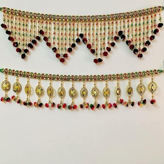 The Art Hub pratham enterprises Handmade Set of 2 Combo Door Toran ()
