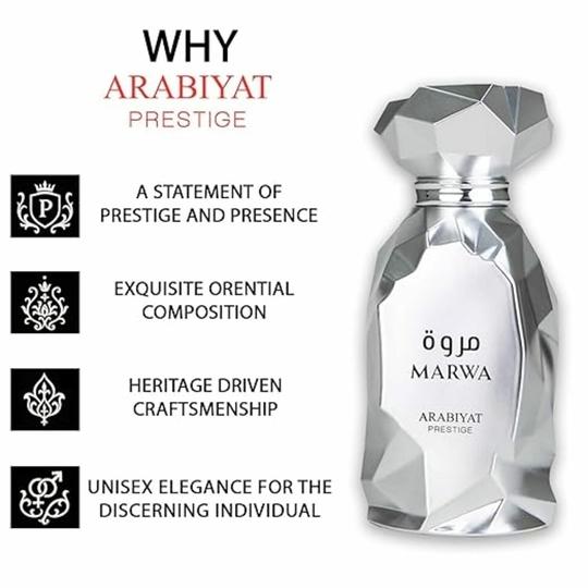 DAY5 Arabiyat Marwa Eau de Parfum 100ml Unisex Natural Spray Perfume with Bergamot, Petitgrain & Ginger Notes for Fresh, Citrusy, Long-Lasting Fragrance
