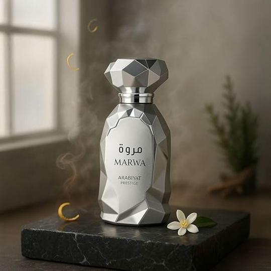 DAY5 Arabiyat Marwa Eau de Parfum 100ml Unisex Natural Spray Perfume with Bergamot, Petitgrain & Ginger Notes for Fresh, Citrusy, Long-Lasting Fragrance