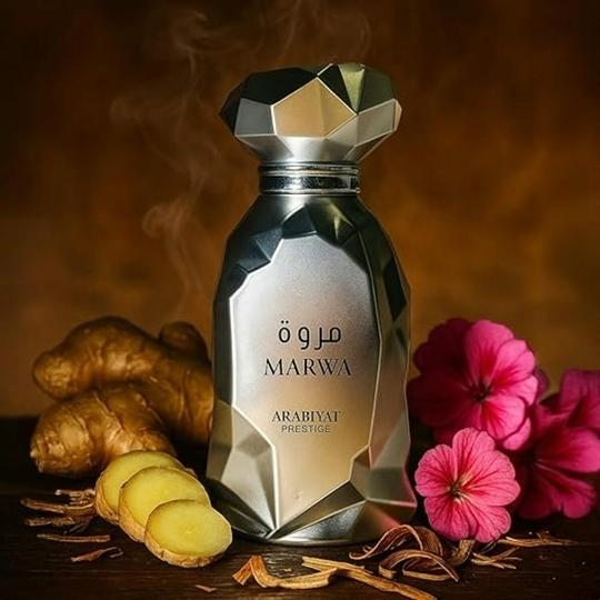 DAY5 Arabiyat Marwa Eau de Parfum 100ml Unisex Natural Spray Perfume with Bergamot, Petitgrain & Ginger Notes for Fresh, Citrusy, Long-Lasting Fragrance