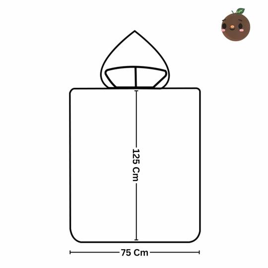 LITTLE CHIKU Hooded Towels for Kids | Soft Cotton Absorbent Bath Poncho with Cute Print | Cozy Hooded Towel for Babies and Toddlers (Design-2)