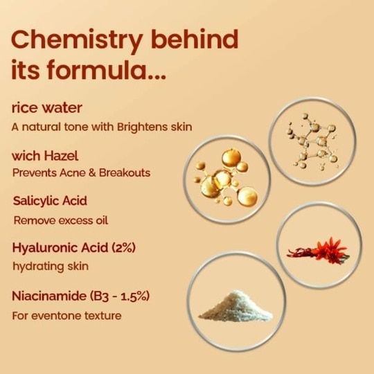 EIQ - EINSTEINIQ Fresh Vibe Face Wash with Rice Water & Witch Hazel | 1.5% Niacinamide, 2% Hyaluronic Acid & .5% Salicylic Acid | Deep Cleansing Formula for Clear Refreshed Skin | Removes Dirt, Oil & Impurities | Non-Drying | 100% Vegan | All Skin Types