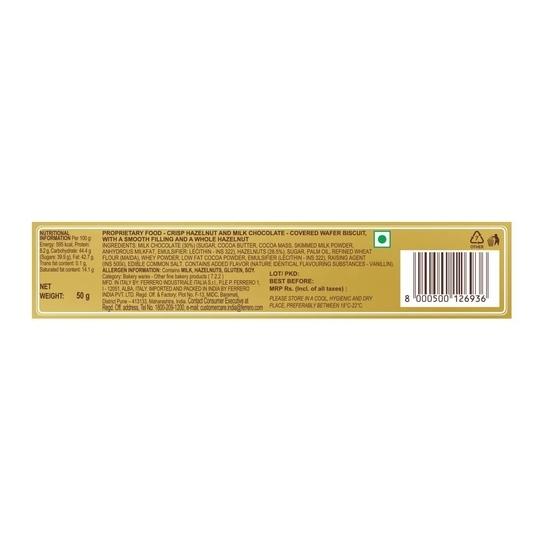 Ferrero Rocher, Exquisite Hazelnut and Milk Chocolate Gift, 4 pieces (50 g) Pack of 2