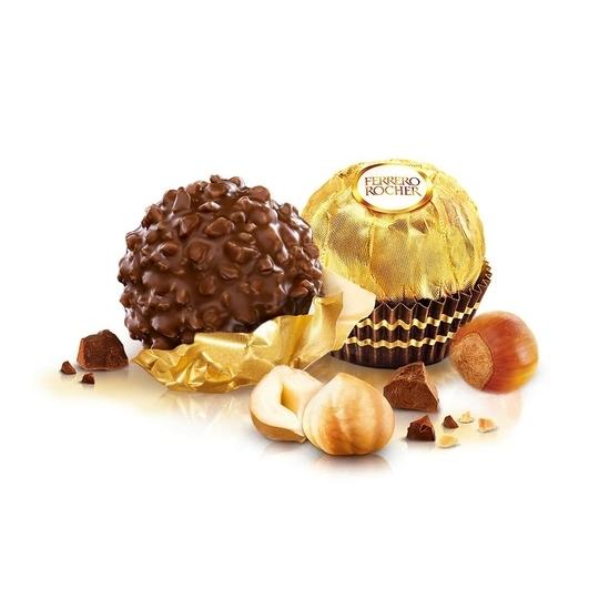 Ferrero Rocher, Exquisite Hazelnut and Milk Chocolate Gift, 4 pieces (50 g) Pack of 2