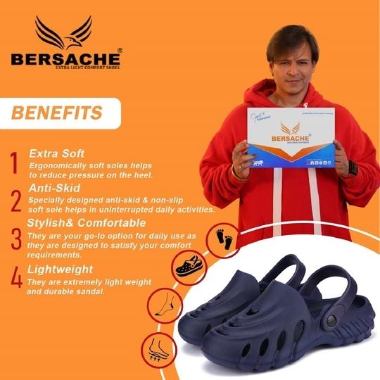 Bersache Extra Soft  Regular wear with Flexibility Sandal for Men's & Boy's Blue (6008)