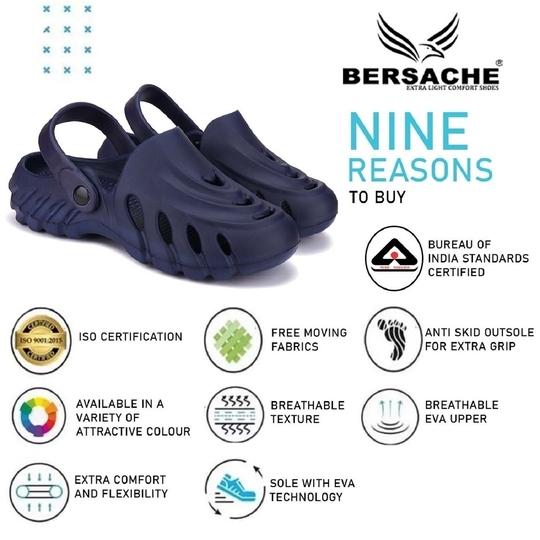 Bersache Extra Soft  Regular wear with Flexibility Sandal for Men's & Boy's Blue (6008)