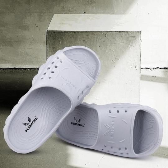 Bersache Extra Soft  Regular wear with Flexibility Sandal for Men's & Boy's White (6173)