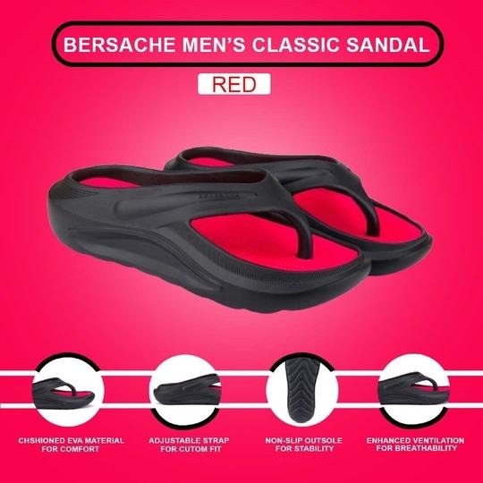 Bersache Extra Soft  Regular wear with Flexibility Sandal for Men's & Boy's Red (6176)