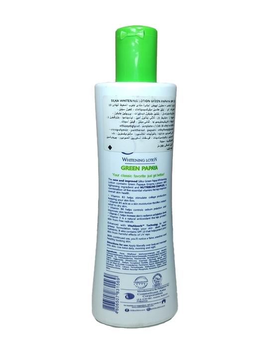 Queue Silka Green Papaya Full Body Whitening Lotion with Dermatologist Tested 200ml