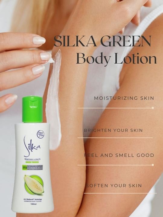 Queue Silka Green Papaya Full Body Whitening Lotion with Dermatologist Tested 200ml