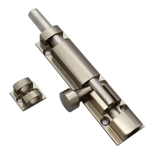 Rawk 6 Inch Door Bolt Lock Door Latch Aluminium Tower Bolt Door chitkani Door Bolt Door Latches for Home and Office with Mounting Screws (6-Inch Pack of 6)