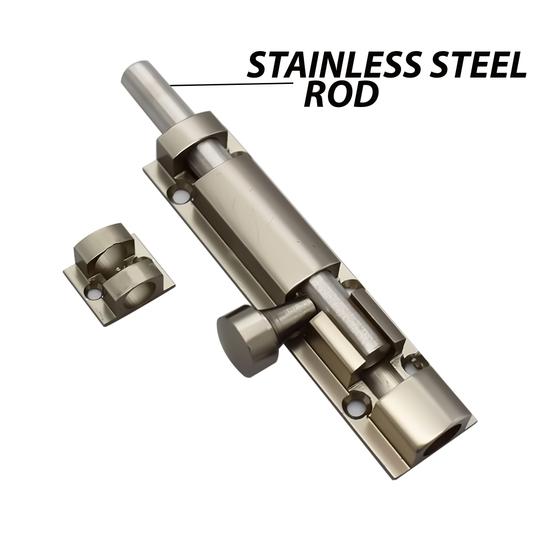 Rawk 6 Inch Door Bolt Lock Door Latch Aluminium Tower Bolt Door chitkani Door Bolt Door Latches for Home and Office with Mounting Screws (6-Inch Pack of 6)