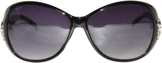 PIRASO UV Protection Oval Full-frame Black Sunglasses (Women) - Medium