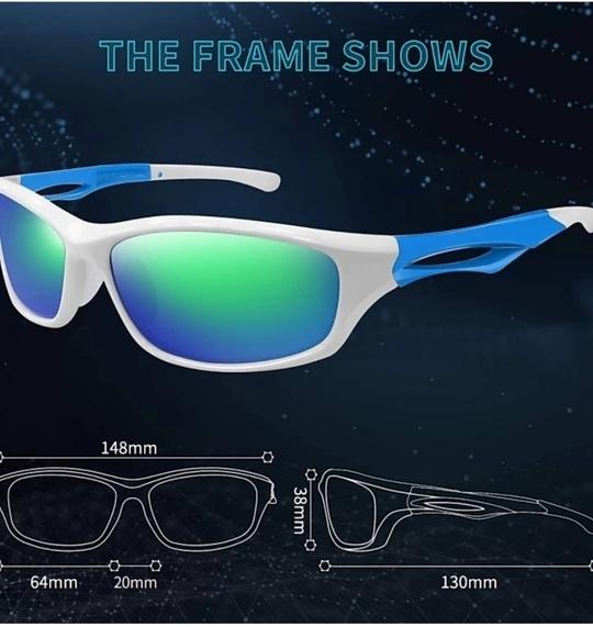 PIRASO Gradient Sports Full Frame Blue Sunglasses (Men) - M