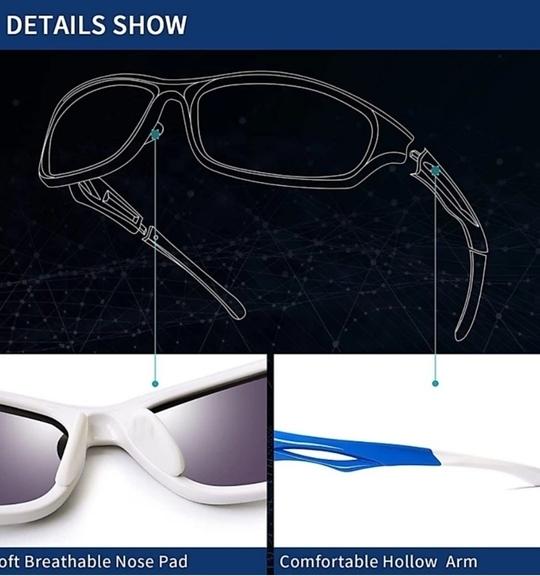PIRASO Gradient Sports Full Frame Blue Sunglasses (Men) - M
