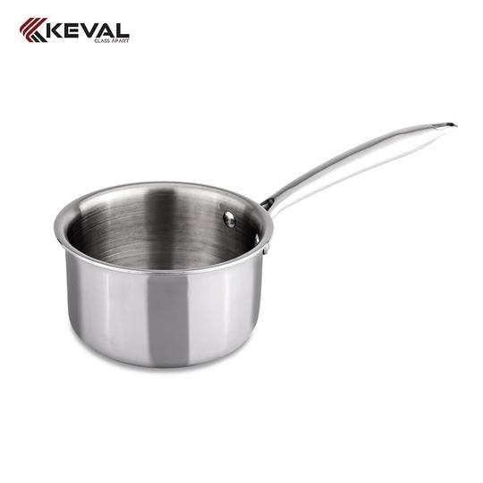 KEVAL TRIPALY Saucepan/Cookfresh Triply Saucepan with Pouring Spout & Handle
