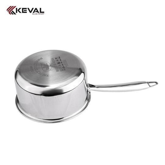 KEVAL TRIPALY Saucepan/Cookfresh Triply Saucepan with Pouring Spout & Handle