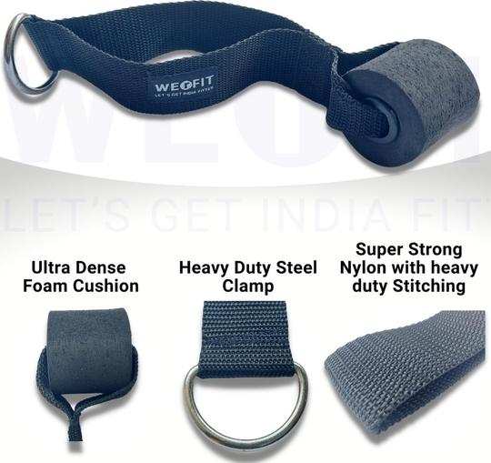 Werfit Navy Blue Nylon D Lock Door Anchor for Resistance Toning Tube and Fitness Bands Resistance Tube