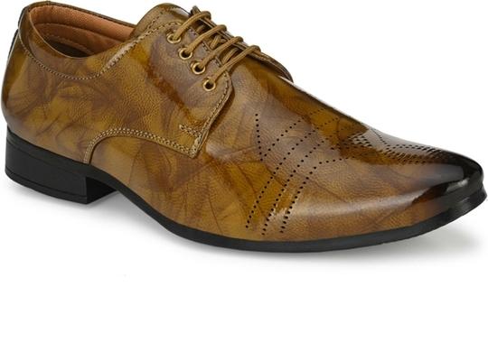 John Karsun Men Tan Formal Shoes
