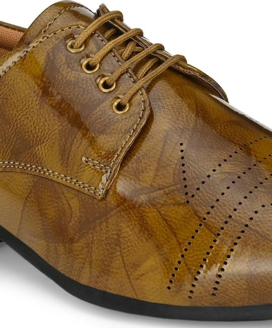 John Karsun Men Tan Formal Shoes