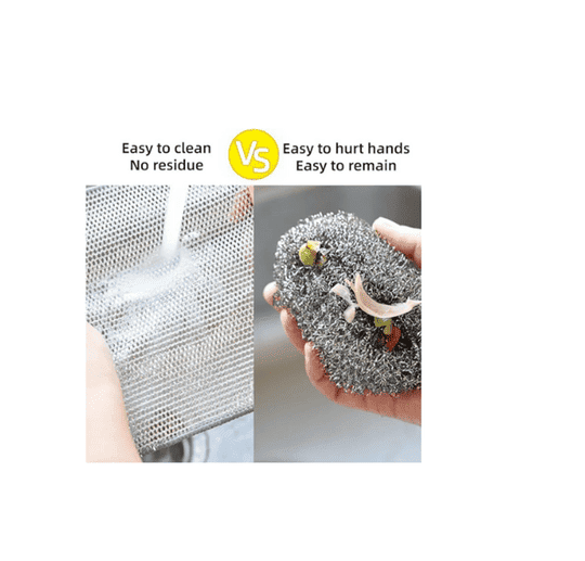 Hearch Non-Scratch Wire Dishcloth,Multipurpose Wire Dishwashing Rags for Wet and Dry, Easy Rinsing, Reusable,Sinks,Reuseable Cleaning Cloths
