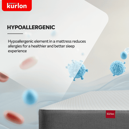 Kurl-On Orthopedic Mattress | High Density (HR) Foam | Memory Foam | Medium Firm | Back & Spine Support | King Size Mattress | 78x72x8 | 10 Yrs Warranty