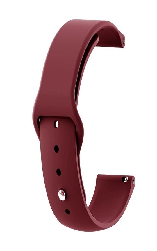STRAPY Soft Silicone Strap Band for Fire Boltt Ring 3 BSW043 Smartwatch Only, Looks Classic for Men Women (This Item is only Strap Band) (Winred)