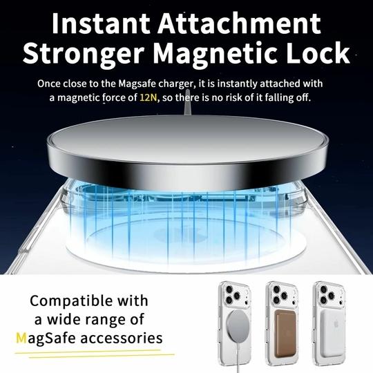 SYOTT Back Case Cover for Apple iPhone 16 With Transparent Design to Restore True Colors of the Mobile Back Design | Shockproof Compatible with Mag-Safe Wireless Charging | Grey